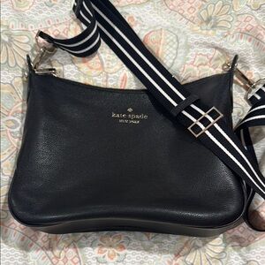 Kate Spade Black Crossbody Bag with Gold Hardware